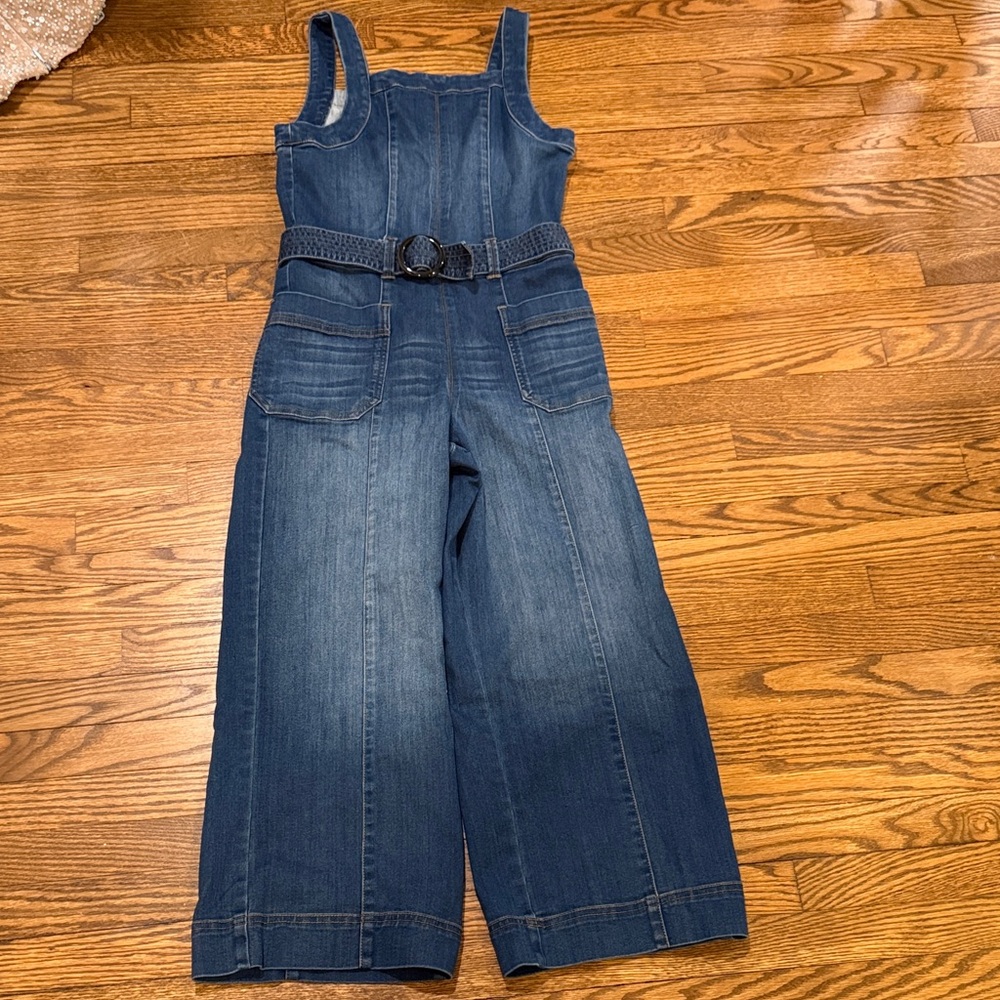 Abitua Denim Jumpsuit with Belt Size 14